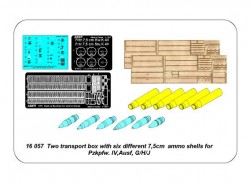 Munitionskisten (2x) für 7,5cm Munition - Inkl. Geschossen - Panzer IV Ausf. H-J