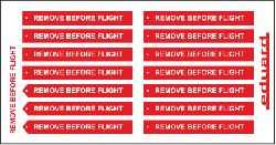 Remove Before Flight Ribbons - Fabric - 1/32