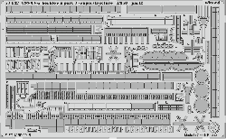 Photo-Etched Parts for 1/350 USS Yorktown CV-5 - Superstructure - Merit 63501 - 1/350