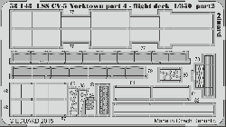 Photo-Etched Parts for 1/350 USS Yorktown CV-5 - Flight Deck - Merit 63501 - 1/350