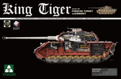 German King Tiger - Porsche Turret - with Zimmerit and Interior - 1/35