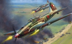 Iljuschin Il-2 - Schturmowik - Modell 1942 - Sowjetisches Schlachtflugzeug - 1:72