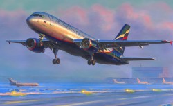 Airbus A-320 - Ziviles Passagierflugzeug - 1:144