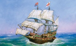 Golden Hind - English Galleon - Sir Francis Drake's Flagship - 1/350