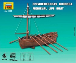 Mittelalterliches Segelboot / Medieval Life Boat - 1:72