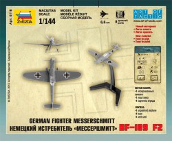 Messerschmitt Bf 109 F-2 - Deutsches Jagdflugzeug - 1:144