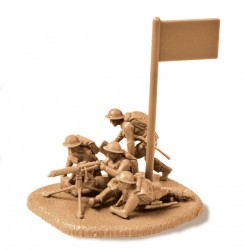 Britisches Maschinengewehr Vickers mit Soldaten 1939-1943 - 1:72
