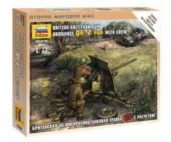 British Anti-Tank Gun  Ordnance QF 2 PDR With Crew - 1/72