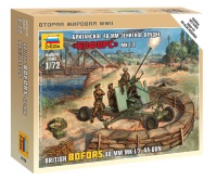 British Bofors 40mm MK-1/2 AA-Gun - 1/72