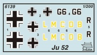 Deutsches Transportflugzeug Junkers JU-52 - 1932-1945 - 1:200