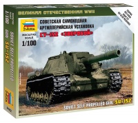 SU-152 - sowjetischer schwerer Jagdpanzer - 1:100