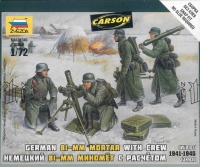 German Mortar 81mm with Crew - Winter 1941-1945 - 1/72