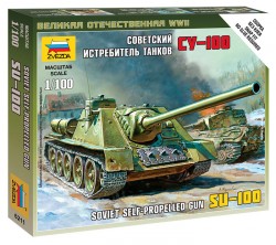 SU-100 - Sowjetischer Jagdpanzer - 1:100