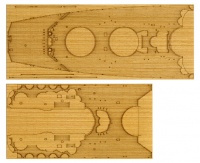 Wooden Deck Sheet for 1/350 IJN Yamato - Tamiya 78025 - 1/350