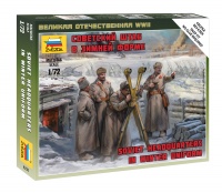 Sowjetische Befehlshaber in Winter Uniform