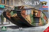 British Mk. IV Tank - WWI Heavy Battle Tank - 2in1 - Male / Female - Special Edition - 1:35