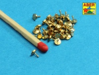 Gedrehte Nieten - 0,9 x 1,3 x 0,5mm - 40 Stück