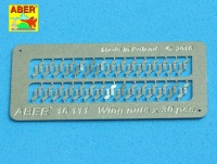 Wing nuts PE with turned bolt - 30pcs.