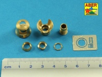 Brass turned muzzle break for Panzer IV Ausf. G + StuG III Ausf. F / F8 & G early - 1/16