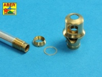 Brass turned muzzle break for Panzer IV Ausf. G + StuG III Ausf. F / F8 & G early - 1/16