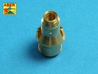 Brass turned muzzle break for Panzer IV Ausf. G + StuG III Ausf. F / F8 & G early - 1/16