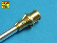 Brass turned muzzle break for Panzer IV Ausf. G + StuG III Ausf. F / F8 & G early - 1/16
