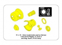 Brass turned muzzle break for Panzer IV Ausf. G + StuG III Ausf. F / F8 & G early - 1/16