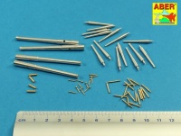 Geschütz-Rohre - Set für IJN Mikasa 1:200 - Merit / I LOVE KIT 62004 / Hobby Boss 82002 - 1:200