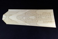 Holzdeck für 1:200 HMS Hood inkl. Fotoätzteilen - Trumpeter 03710 - 1:200