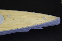 Wooden Deck with PE for 1/200 HMS Hood - Trumpeter 03710 - 1/200