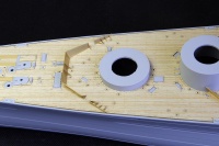 Wooden Deck with PE for 1/200 HMS Hood - Trumpeter 03710 - 1/200