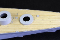 Wooden Deck with PE for 1/200 HMS Hood - Trumpeter 03710 - 1/200