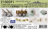 Advanced Detail Set für 1:200 USS Missouri / Iowa - Trumpeter 03705 / 03706 - 1:200