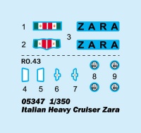 Zara - Italienischer schwerer Kreuzer - 1:350