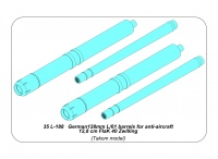12,8cm Flak 40 Zwilling - Aluminum Gun Barrels