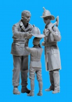 Amerikanische Feuerwehrmänner - 1910 - 1:24