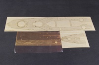 Wooden Deck with PE for 1/350 French Navy Battleship Strasbourg - Hobby Boss 86507 - 1/350