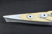 Wooden Deck with PE for 1/350 French Navy Battleship Strasbourg - Hobby Boss 86507 - 1/350