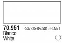 Model Color 001 / 70951 - White FS37925 RAL9016 RLM21