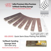 Softback Sanding Sponge Stick - Quick Semi-Gloss Polishing Pad #2500 - 172mm x 28mm - 2 pcs.