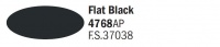 Italeri Acrylic 4768AP - Flat Black - FS37038 - 20ml