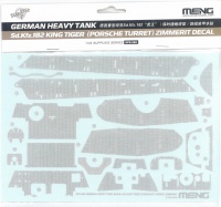 Zimmerit Decal-Sheet for King Tiger with Porsche Turret- MENG TS-037 - 1/35