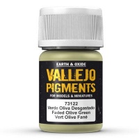 Vallejo Pigments 73122 Olivgrün verblasst (Faded Olive Green), Pigment - 35ml