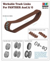 Workable Track Links for Sd.Kfz. 171 Panther Ausf. A / G - 1/35