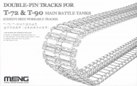 Double Pin Tracks for T-72 & T-90 Main Battle Tanks - Cement free workable Tracks - 1/35