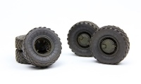 GAZ-233014 STS Tiger - Sagged Wheel Set for russian Armored High-Mobility Vehicle - 1/35