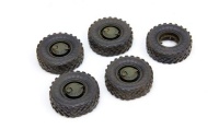 GAZ-233014 STS Tiger - Sagged Wheel Set for russian Armored High-Mobility Vehicle - 1/35
