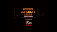 Precast Concrete Walls - 4 pcs. - 1/35