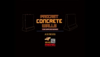 Precast Concrete Walls - 4 pcs. - 1/35