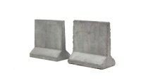 Precast Concrete Walls - 4 pcs. - 1/35